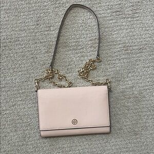 Tory Burch Blush Crossbody Bag with Gold Chain